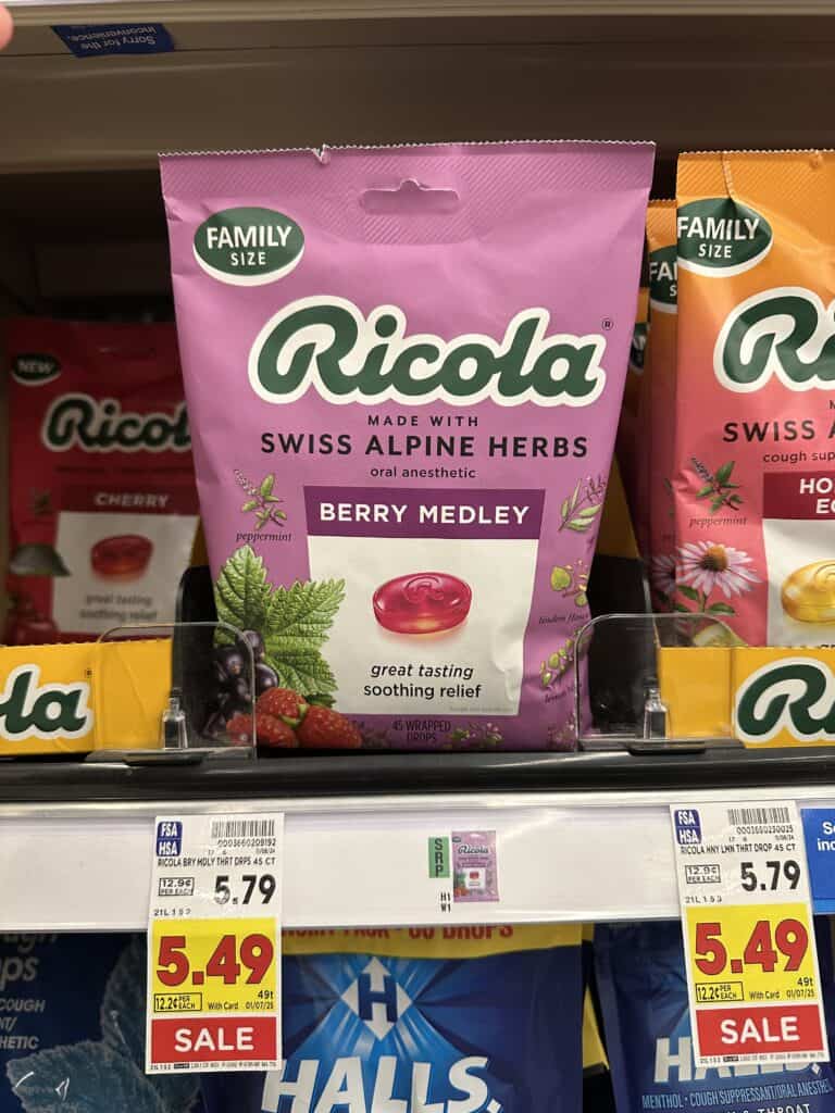 Ricola Throat Lozenges Cough Drops Kroger Shelf Images 