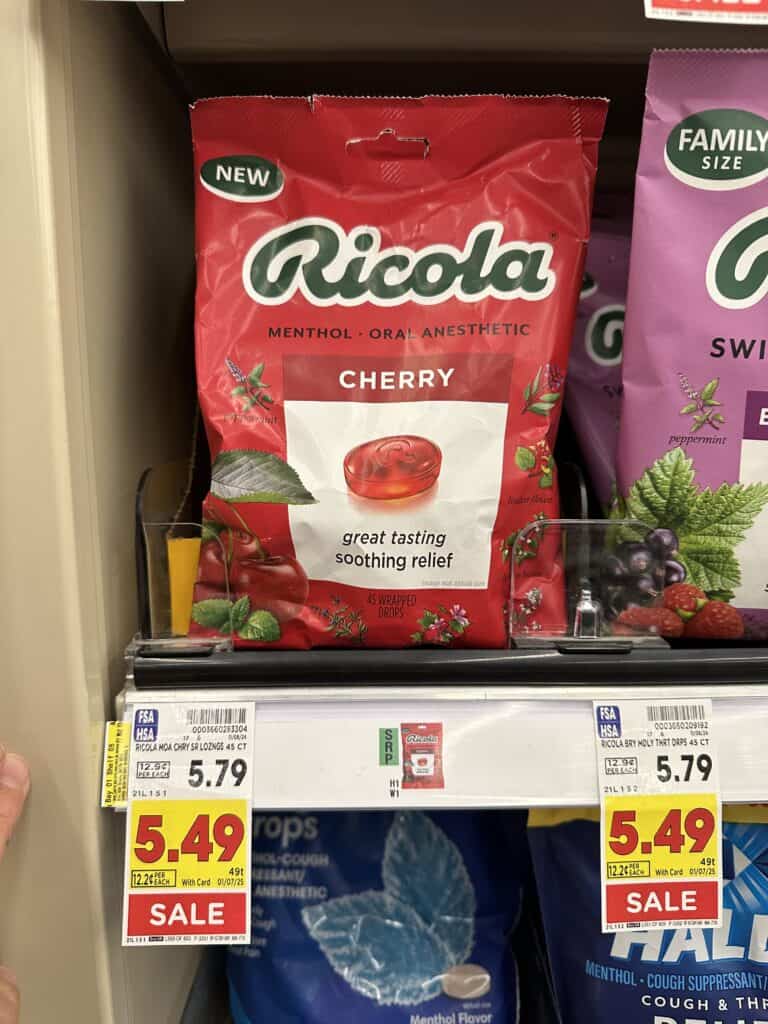 Ricola Throat Lozenges Cough Drops Kroger Shelf Images 