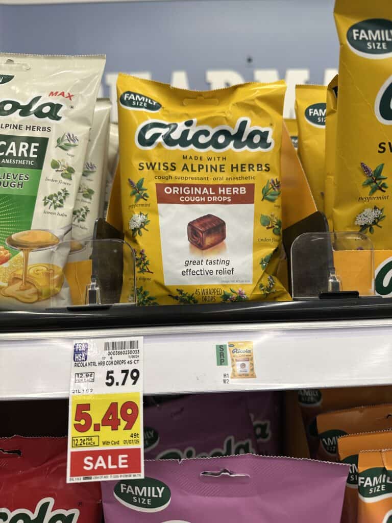 Ricola Throat Lozenges Cough Drops Kroger Shelf Images 