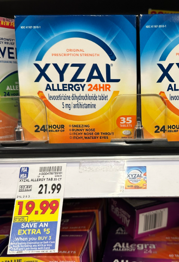 Xyzal Kroger Shelf Image