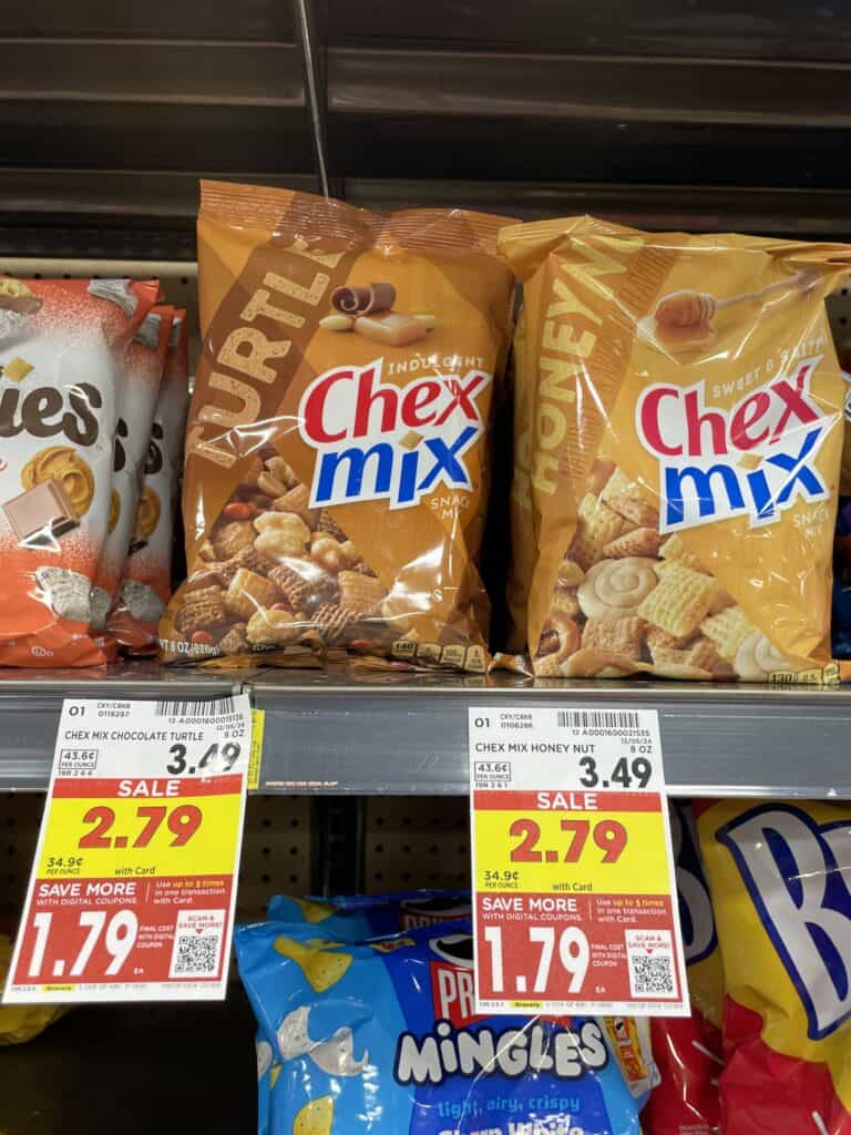 bugles, chex mix and gardettos kroger shelf image (1)