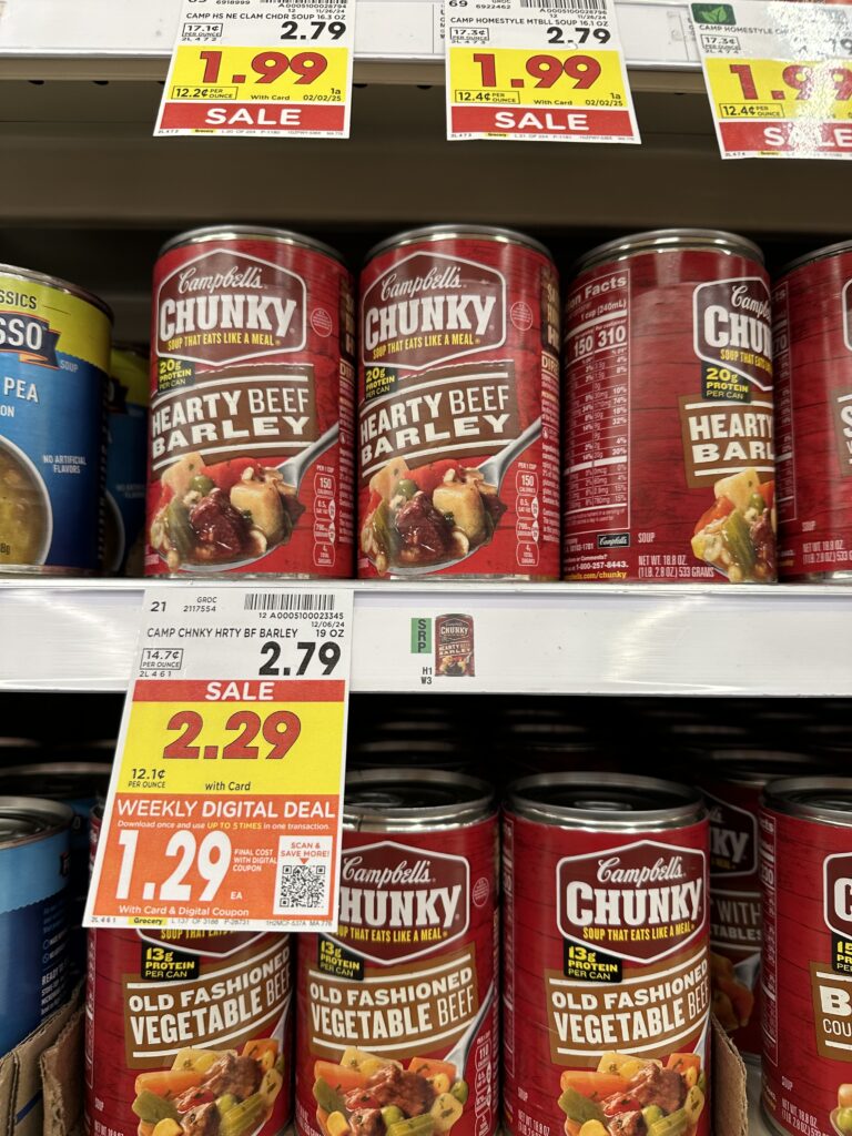 campbell's chunky soup kroger shelf image (1)