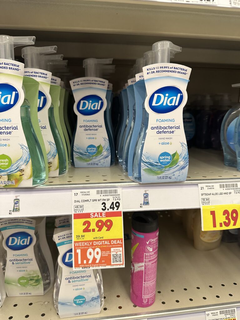 dial hand soap kroger shelf image (2)