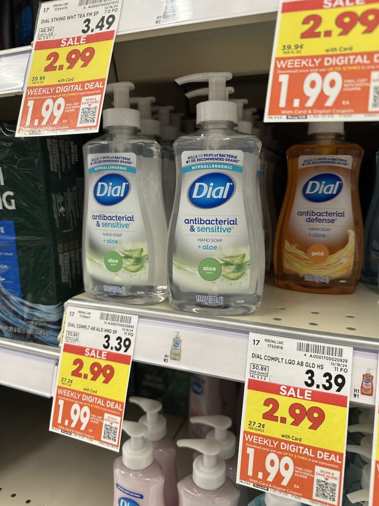 dial hand soap kroger shelf image (2)