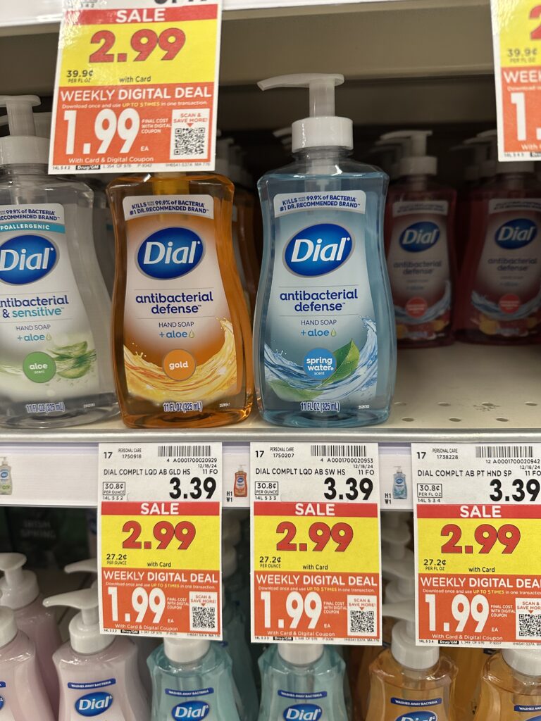 dial hand soap kroger shelf image (2)