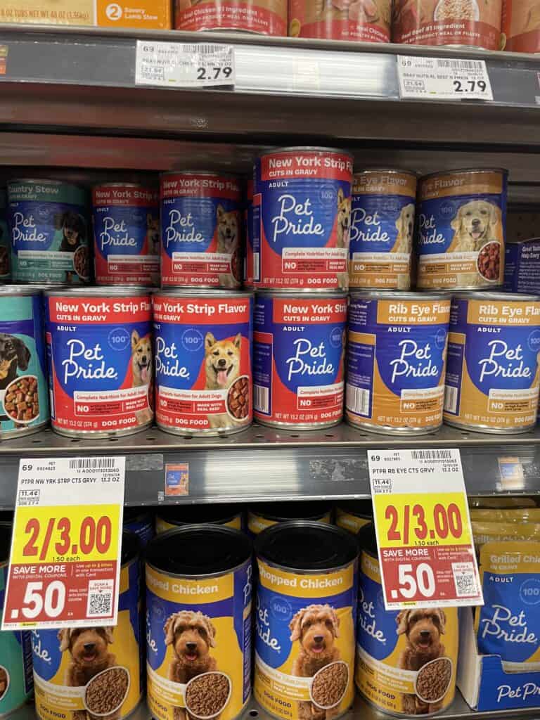 e pet pride wet dog food kroger shelf image (1)