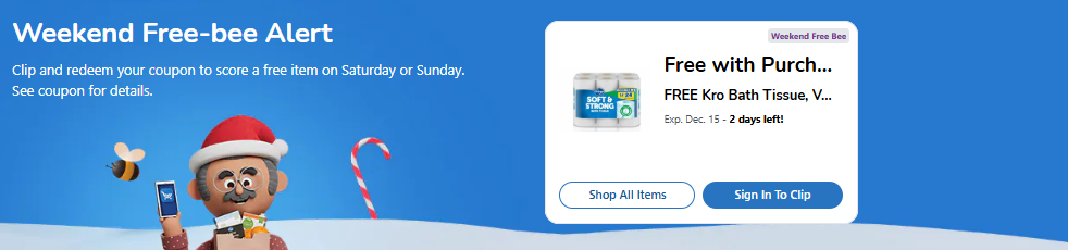 kroger weekend free bee