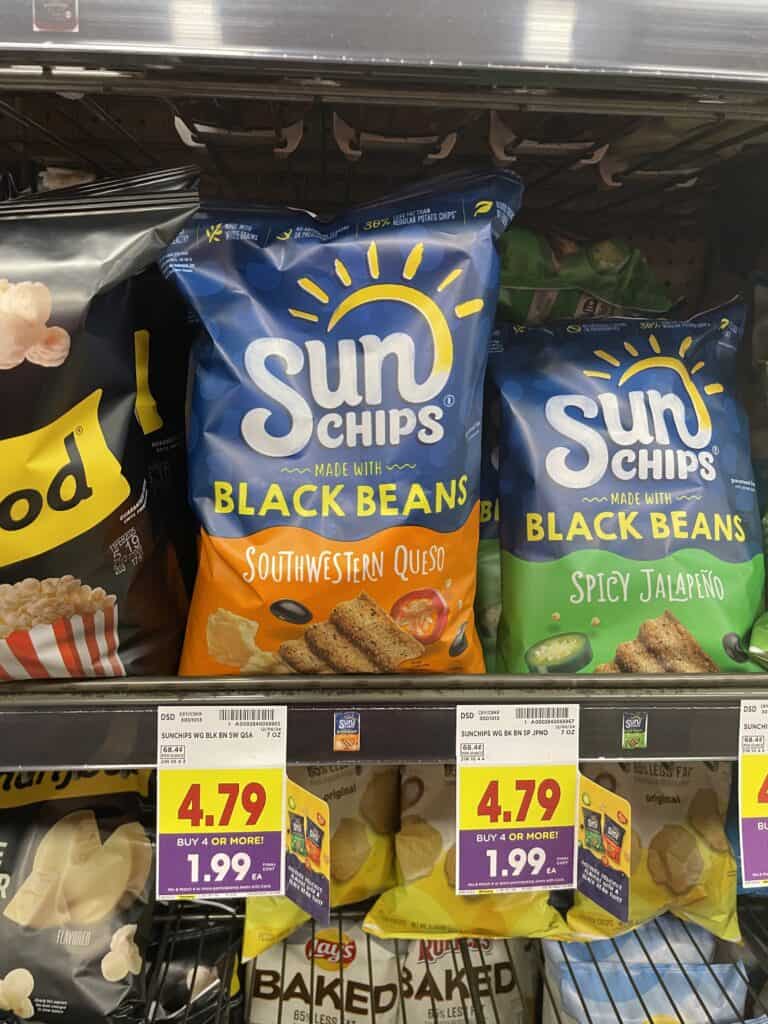 lays, sunchips, doritos and fritos kroger shelf image (1)