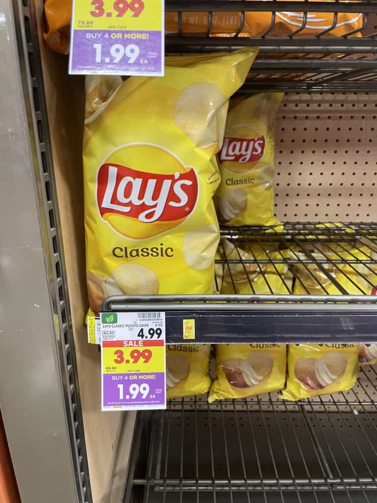 lays, sunchips, doritos and fritos kroger shelf image (1)