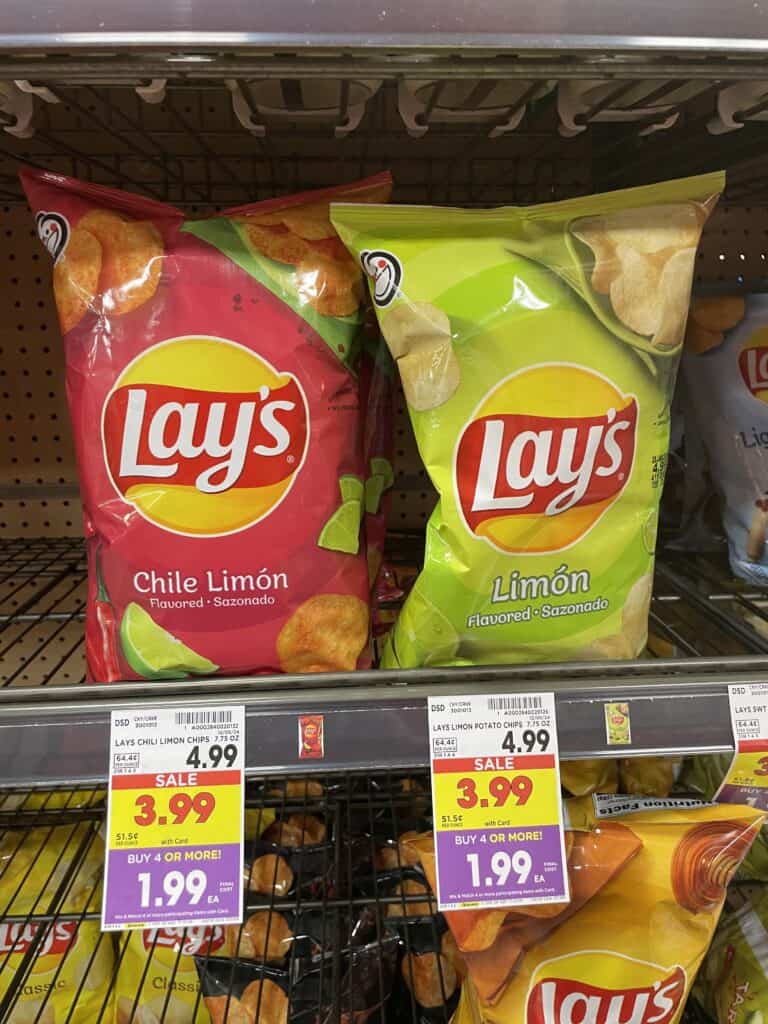 lays, sunchips, doritos and fritos kroger shelf image (1)