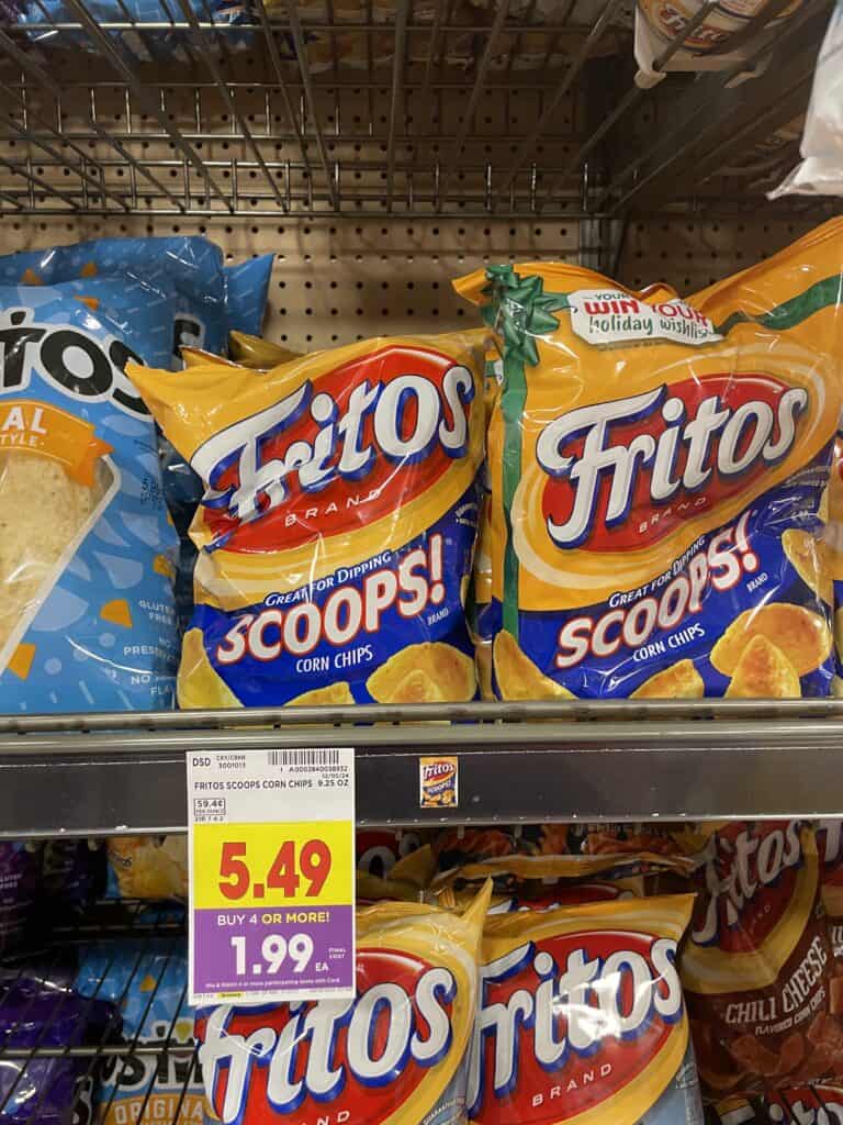 lays, sunchips, doritos and fritos kroger shelf image (1)