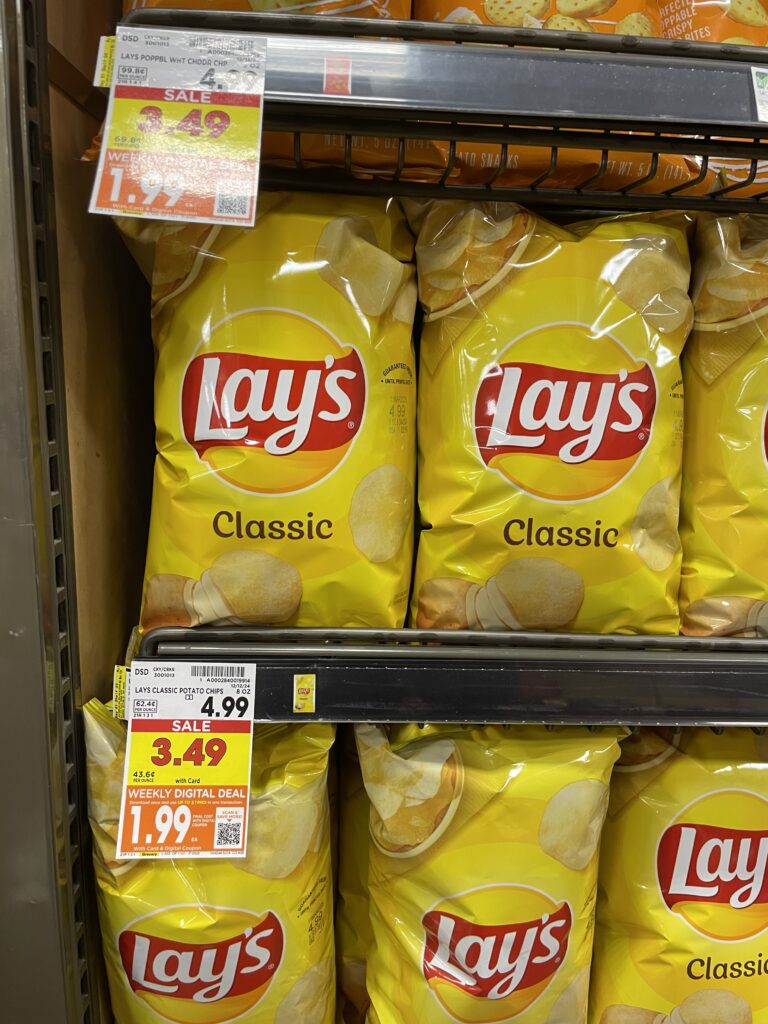 lays, sunchips, miss vickies kroger shelf image (1)