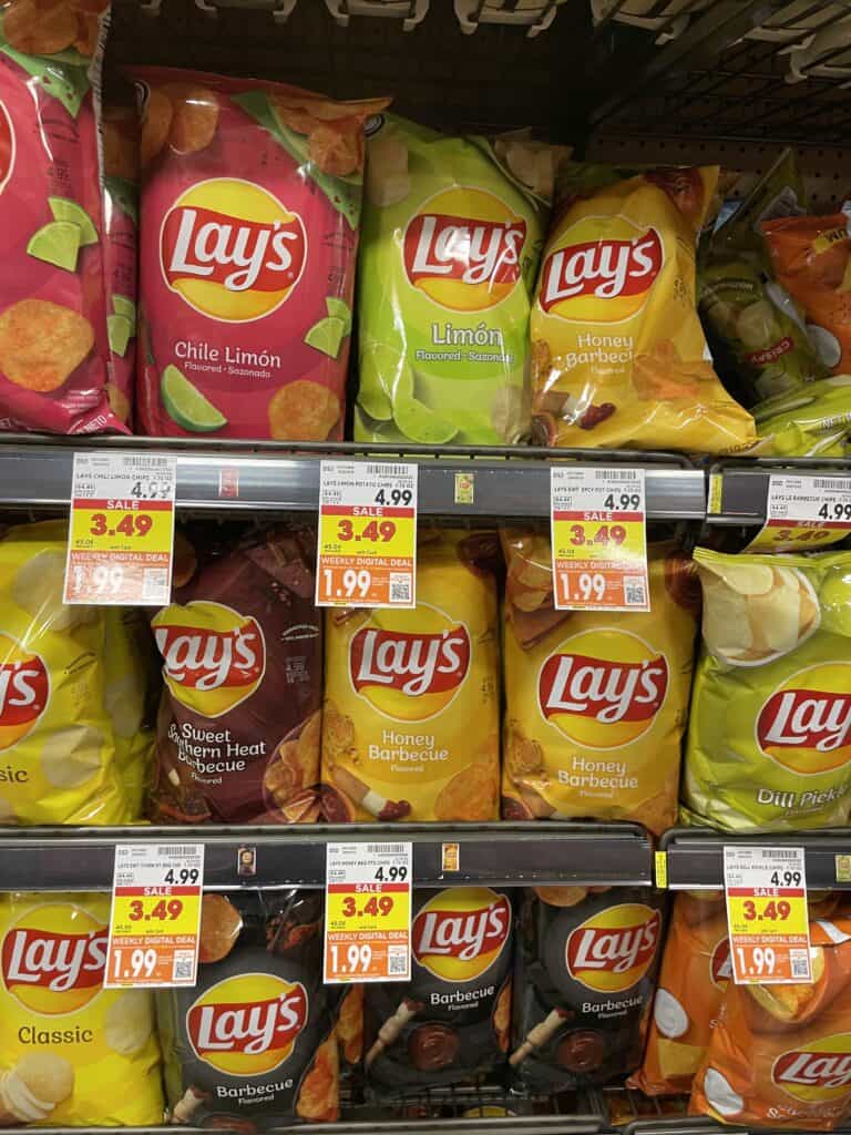 lays, sunchips, miss vickies kroger shelf image (1)