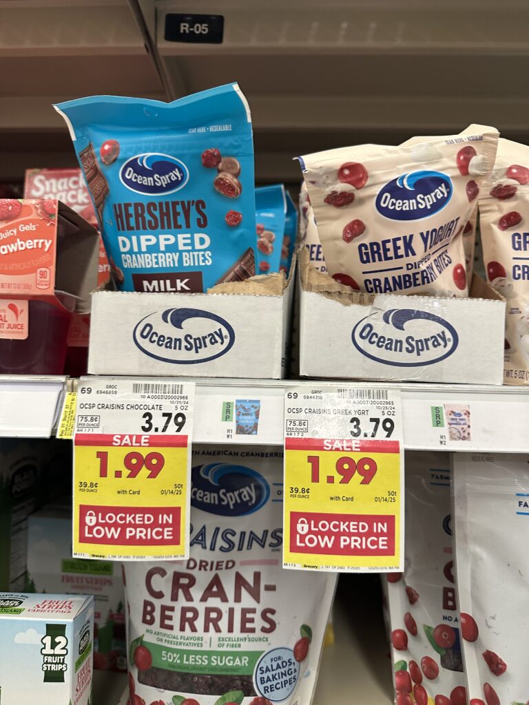 ocean spray cranberries kroger shelf image (2)