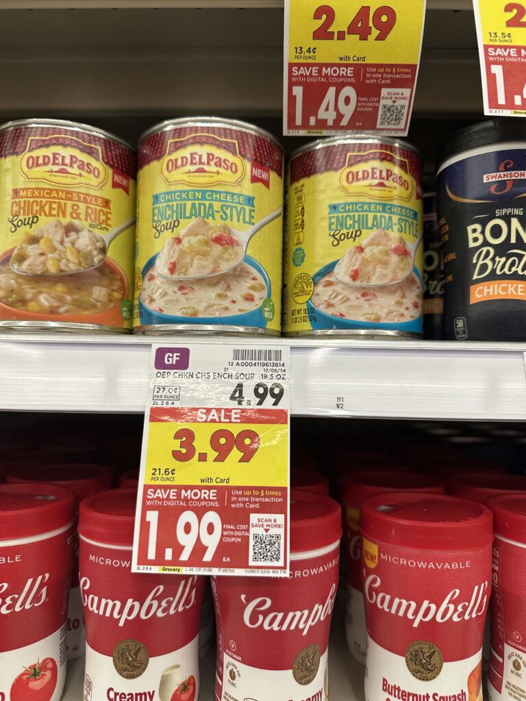 old el paso soup kroger shelf image (1)