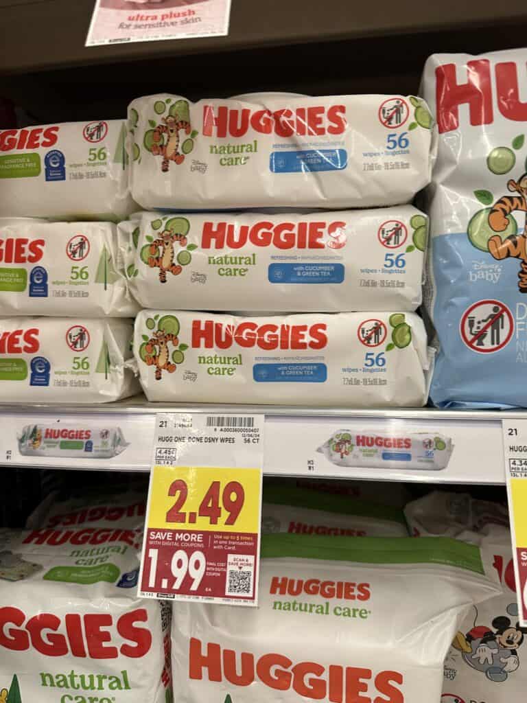 pampers and huggies wipes kroger shelf image (4)