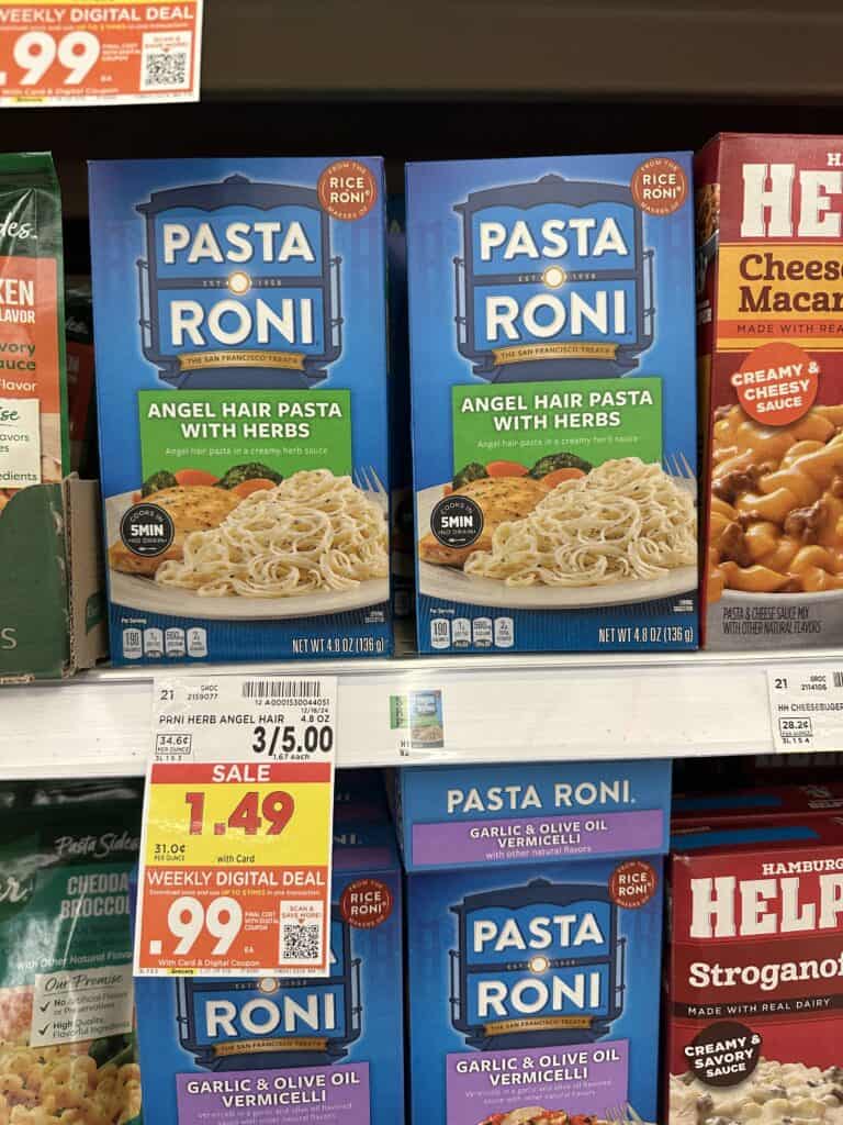 pasta roni kroger shelf image (3)