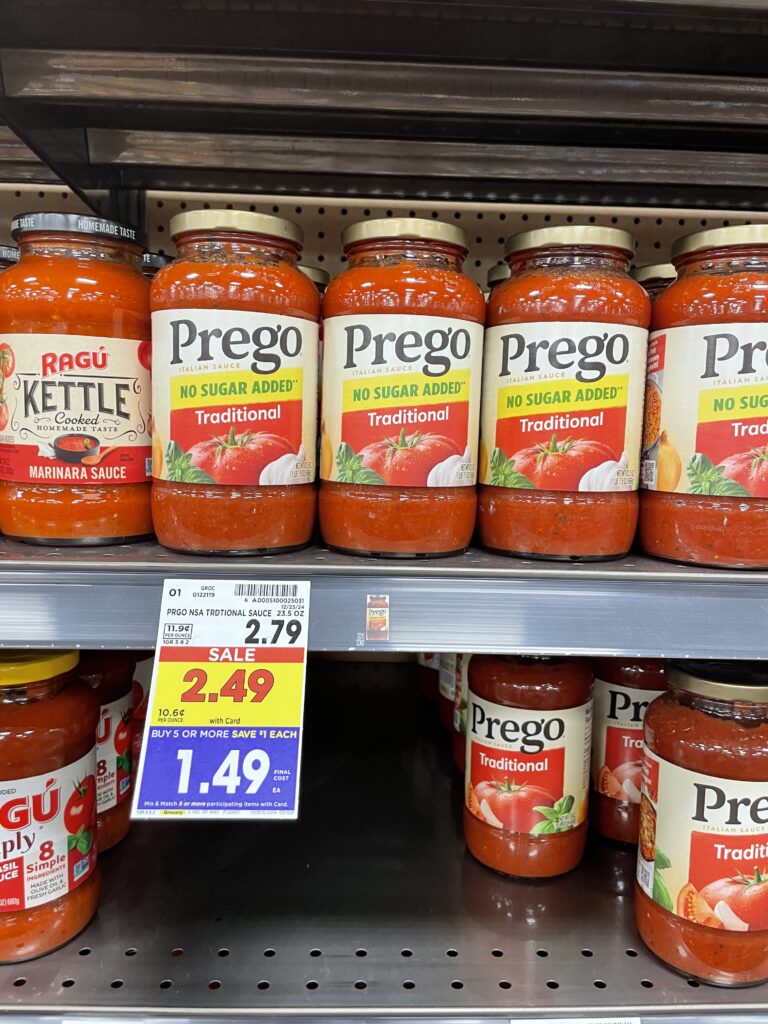 prego pasta sauce kroger shelf image (4)