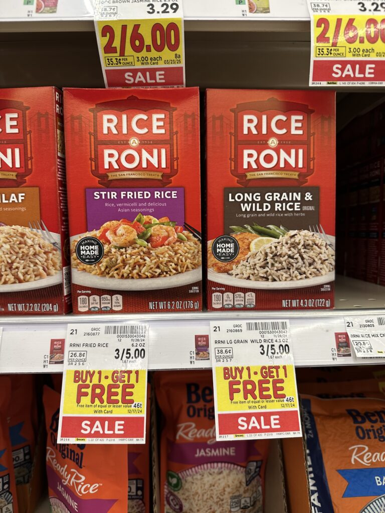 rice a roni kroger shelf image (3)