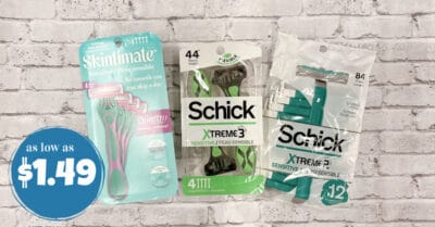 schick or skintimate kroger krazy