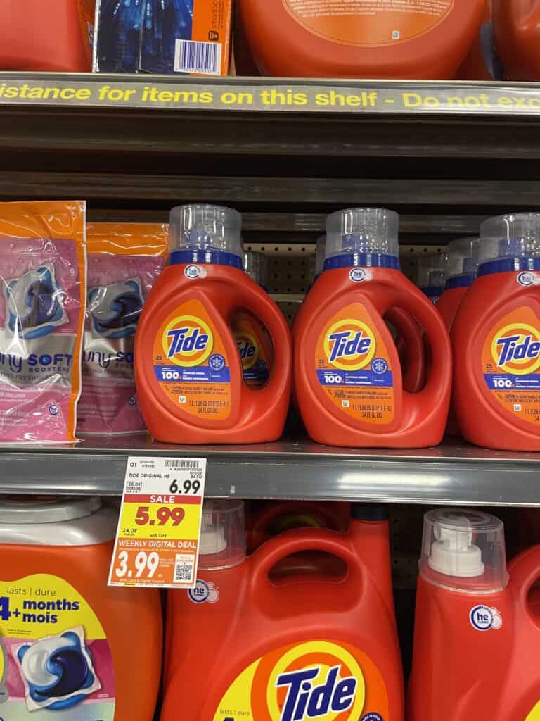 tide and gain kroger shelf image (1)