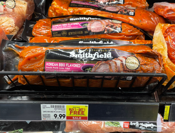 Smithfield Pork Tenderloin Kroger Shelf Image