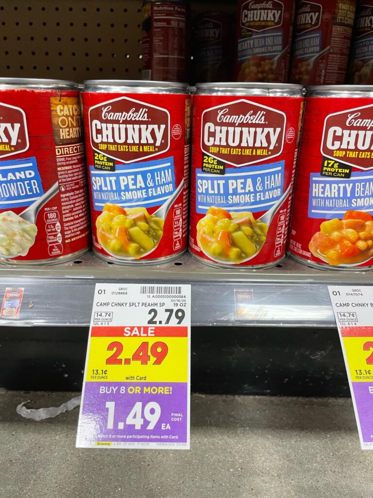 campbells chunky soup kroger shelf image