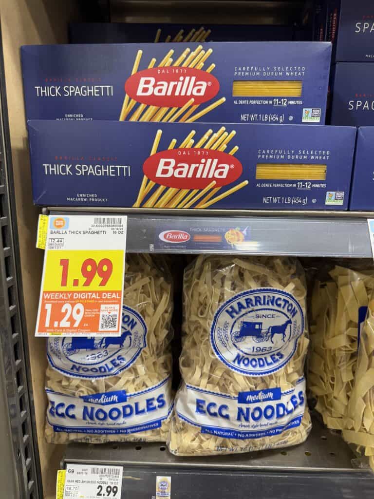 Barilla Pasta Kroger Shelf Image