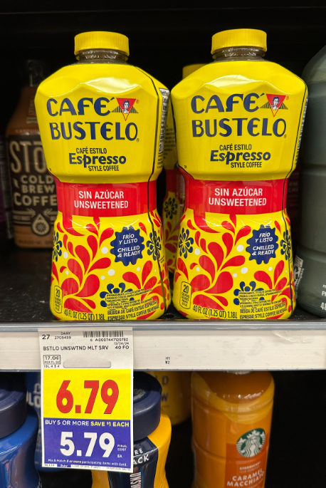 Cafe Bustelo Expresso Style Coffee Kroger Shelf Image