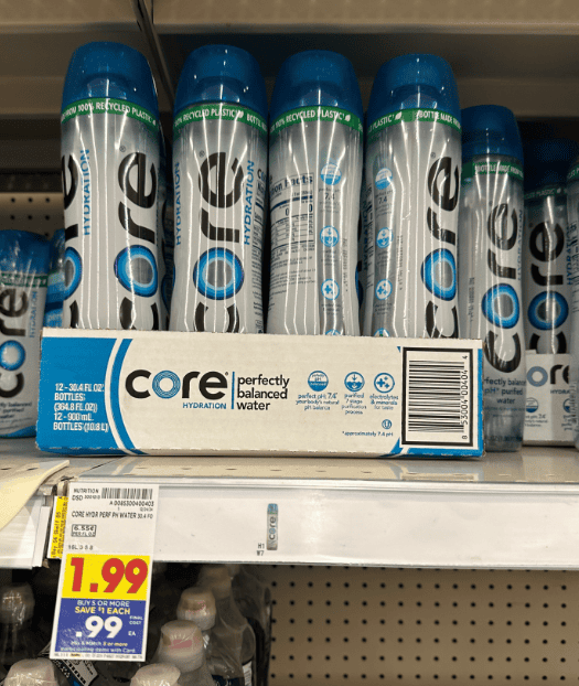 Core Hydration Water Kroger Shelf Image