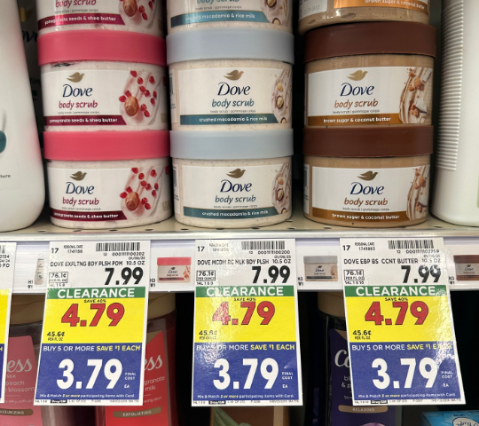 Dove Body Scrubs Kroger Shelf Image