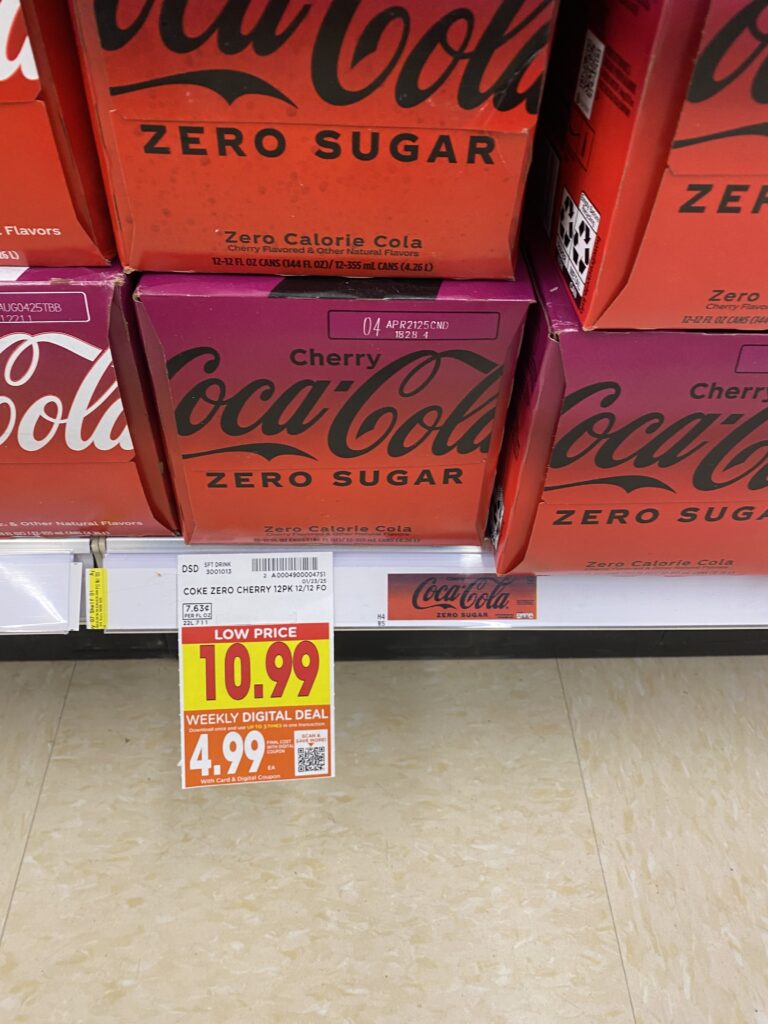 Dr Pepper, Coca-Cola, Pepsi, 7UP Kroger Shelf image 