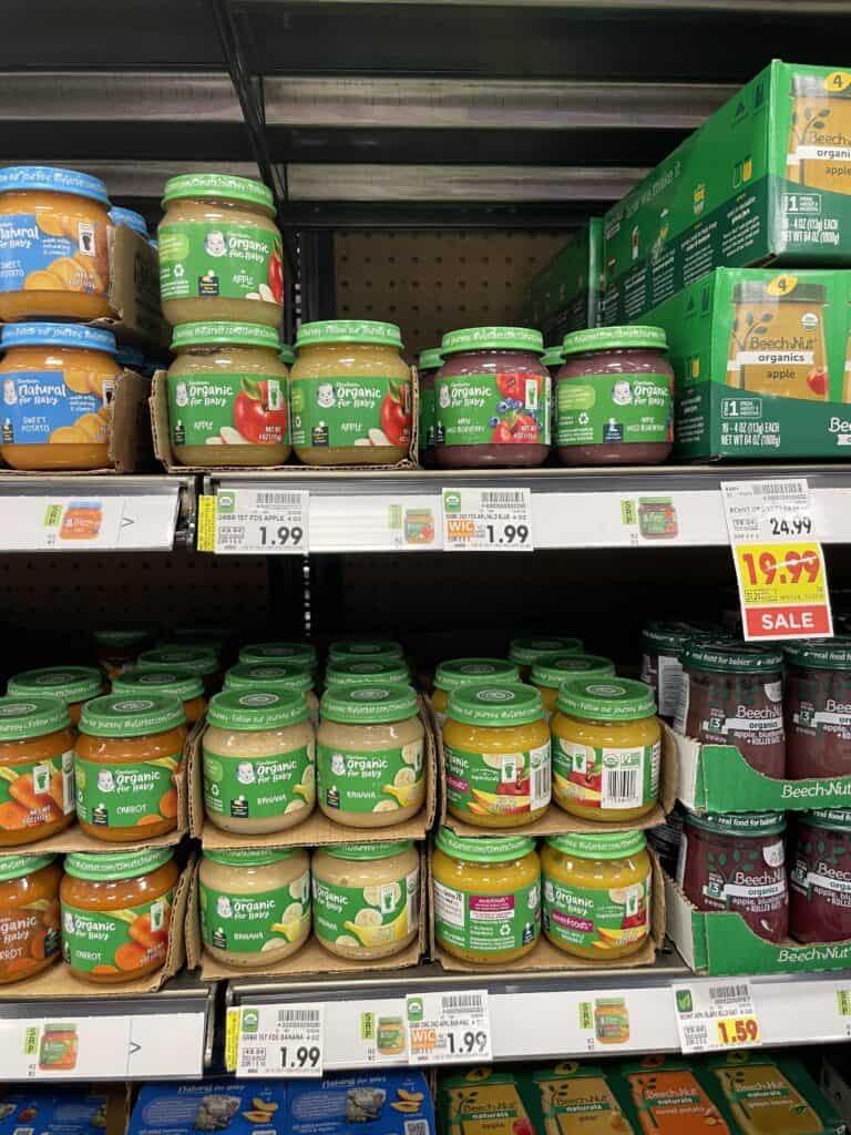 Gerber Baby and Toddler Food and Beverages Kroger Shelf Image