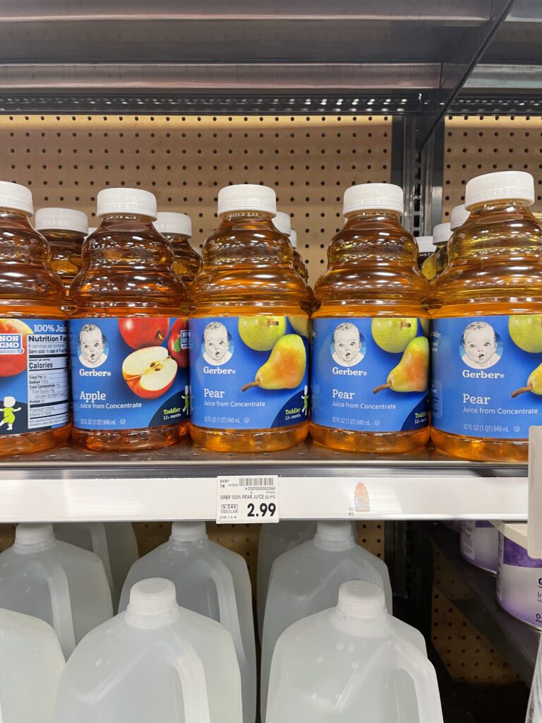 Gerber Baby and Toddler Food and Beverages Kroger Shelf Image