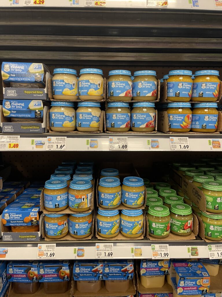 Gerber Baby and Toddler Food and Beverages Kroger Shelf Image