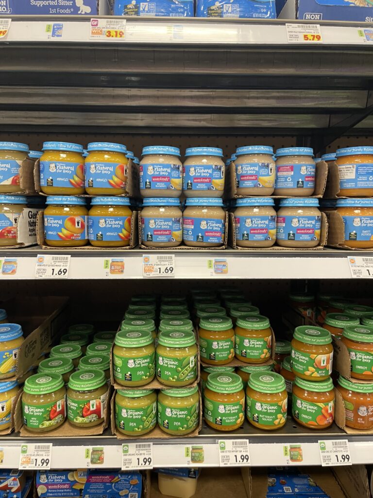 Gerber Baby and Toddler Food and Beverages Kroger Shelf Image