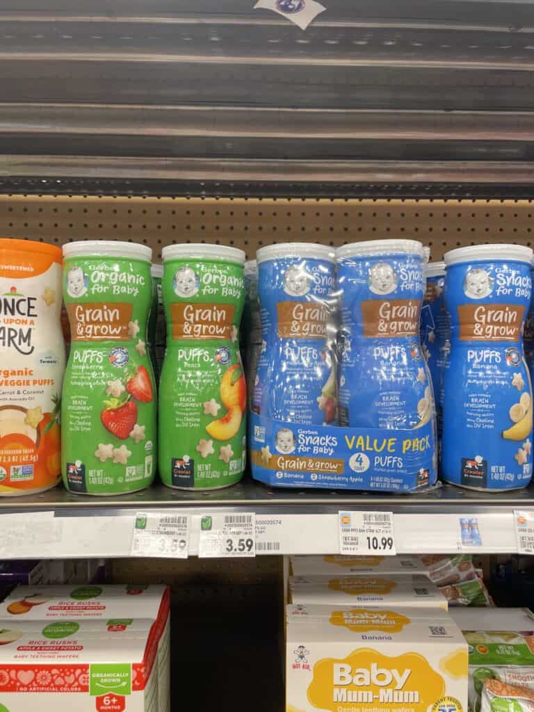 Gerber Baby and Toddler Food and Beverages Kroger Shelf Image