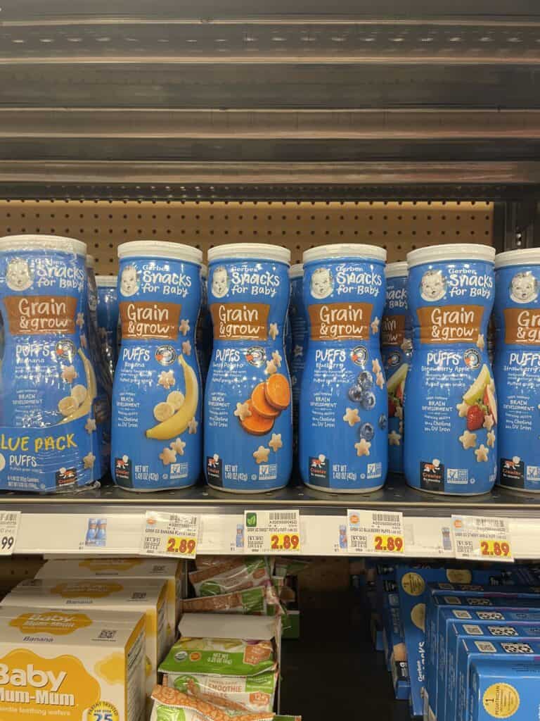 Gerber Baby and Toddler Food and Beverages Kroger Shelf Image