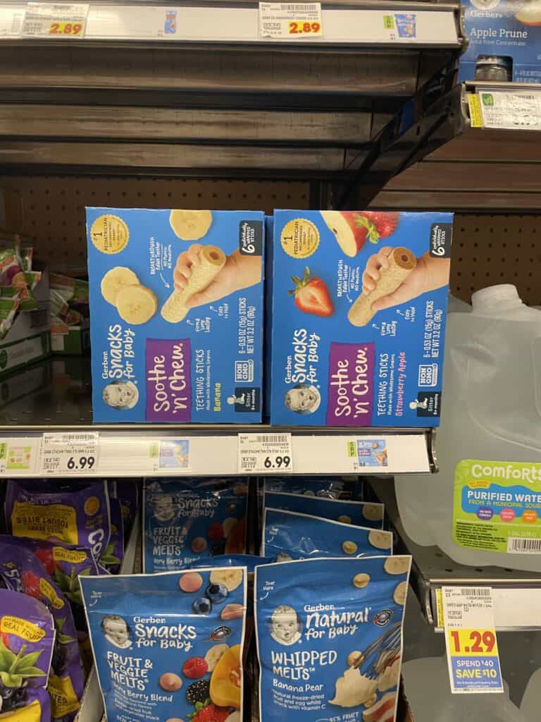 Gerber Baby and Toddler Food and Beverages Kroger Shelf Image