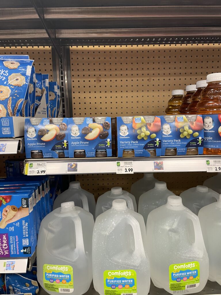 Gerber Baby and Toddler Food and Beverages Kroger Shelf Image