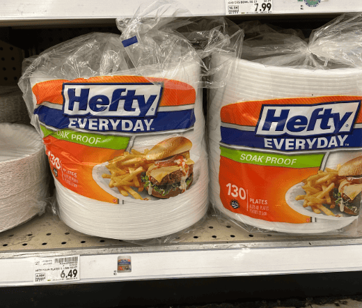 Hefty Foam Plates Kroger Shelf Image