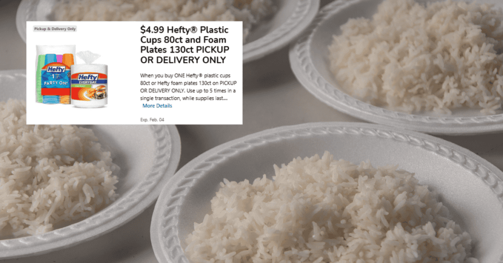 Hefty Foam Plates and Plastic Cups Kroger Digital Coupon