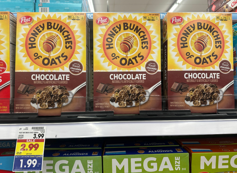 Honey Bunches of Oats Chocolate Kroger Shelf Image