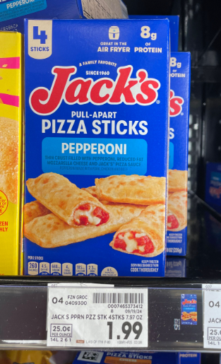 Jack's Pizza Sticks Kroger Shelf Image