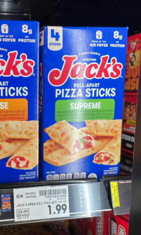 Jack's Pizza Sticks Kroger Shelf Image