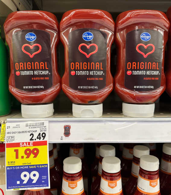 Kroger Ketchup Shelf Image