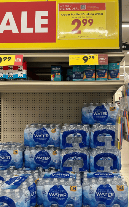 Kroger Water Shelf Image