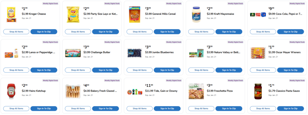 Kroger Weekly Digital Coupons