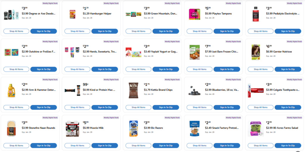 Kroger Weekly Digital Coupons