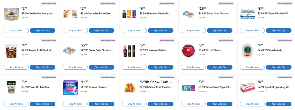 Kroger Weekly Digital Coupons